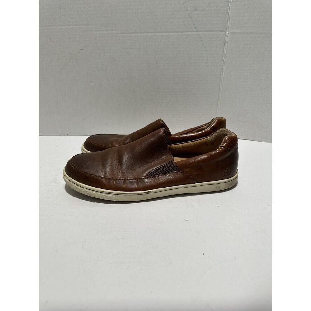 Born Aleksander Leather Loafers Mens Sz 10 M H58116 Brown Slip on‎ Shoes